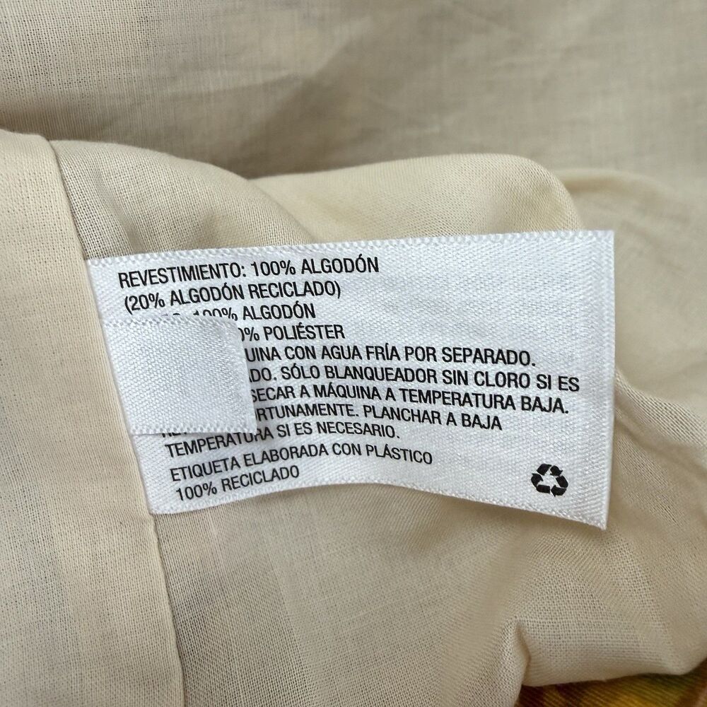 Kika Vargas x Target NEW 1X Yellow Gold Mum Floral Quilted Jacket Barrel Sleeve - Picture 10 of 14
